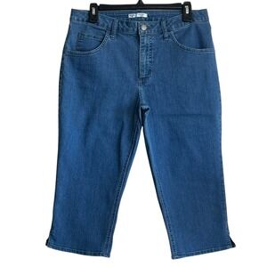 Riders by Lee Women's Mid Rise‎ Capri Jeans Blue Wash Size 12 M